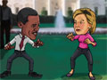 Street Fight Obama vs Hillary